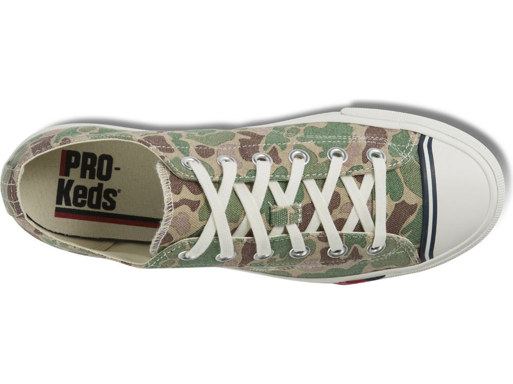 Αθλητικά Παπούτσια Keds Royal Lo Camo ανδρικα Ελιά | GR-78480