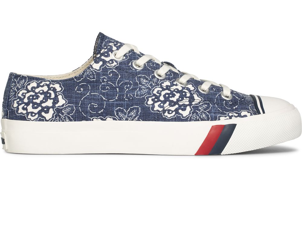 Αθλητικά Παπούτσια Keds Royal Lo Floral Print ανδρικα σκουρο μπλε | GR-17370