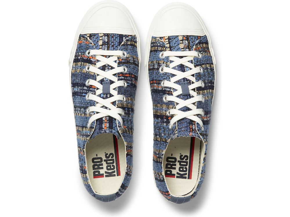 Αθλητικά Παπούτσια Keds Woven Royal Lo ανδρικα μπλε | GR-64630