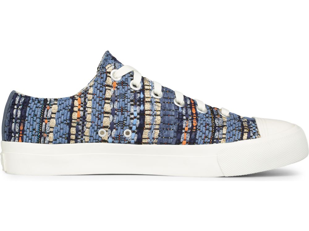 Αθλητικά Παπούτσια Keds Woven Royal Lo ανδρικα μπλε | GR-64630