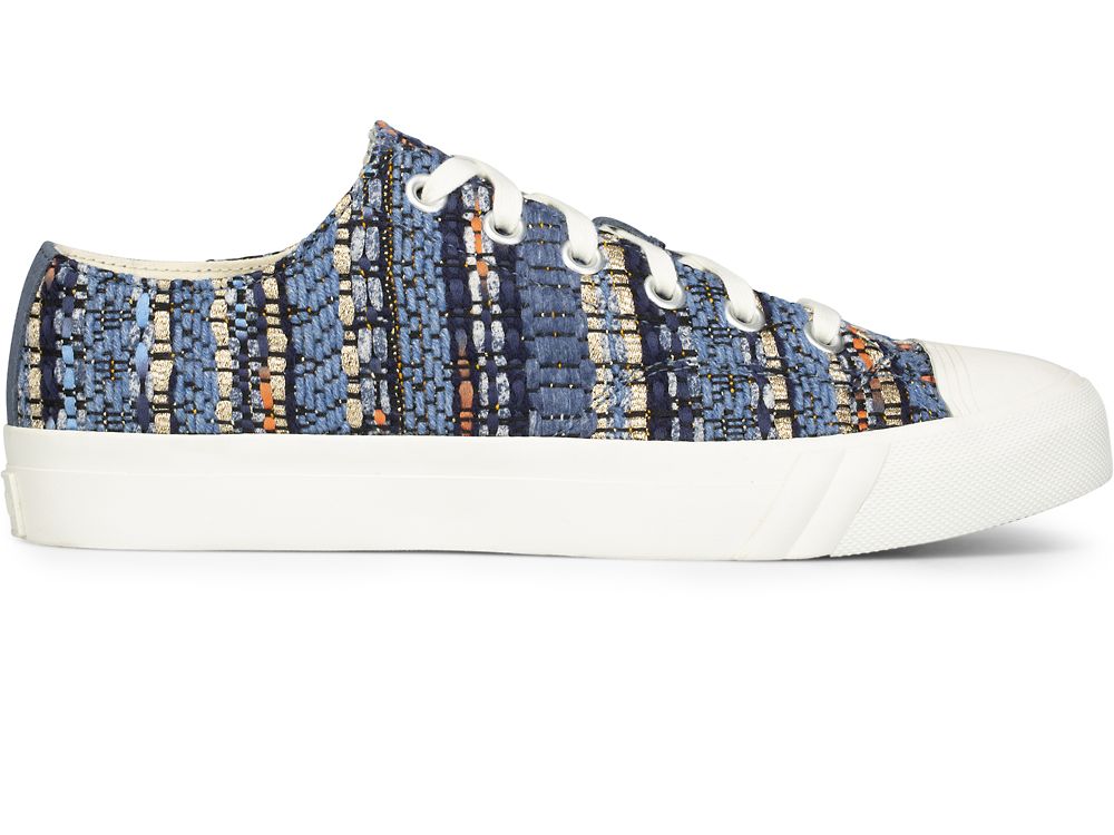 Αθλητικά Παπούτσια Keds Woven Royal Lo ανδρικα μπλε | GR-64630