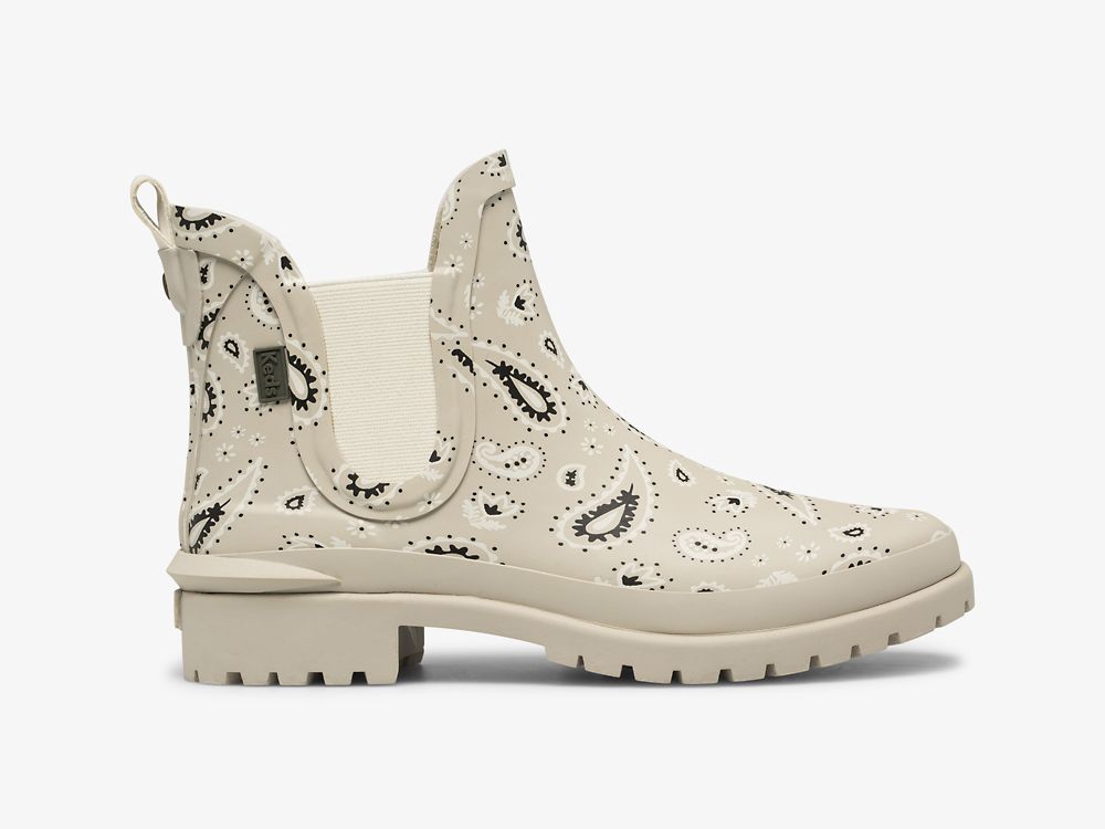 γαλοτσεσ Keds Rowan Rain Boot Bandana γυναικεια Μπεζ | GR-94312