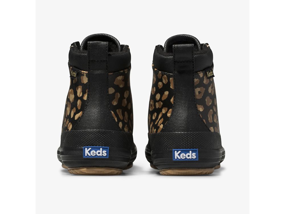 γαλοτσεσ Keds Scout Boot II θαλασσης-Resistant καμβα Rain Boot γυναικεια λεοπαρ | GR-39688