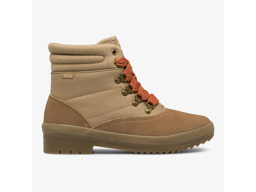 μποτεσ Keds Camp Boot σουετ & Splash Twill w/ Thinsulate™ γυναικεια καφε | GR-97171