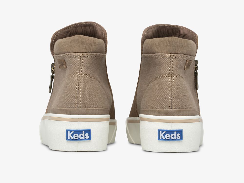 μποτεσ Keds Cooper Zip Bootie γυναικεια καφε | GR-60255