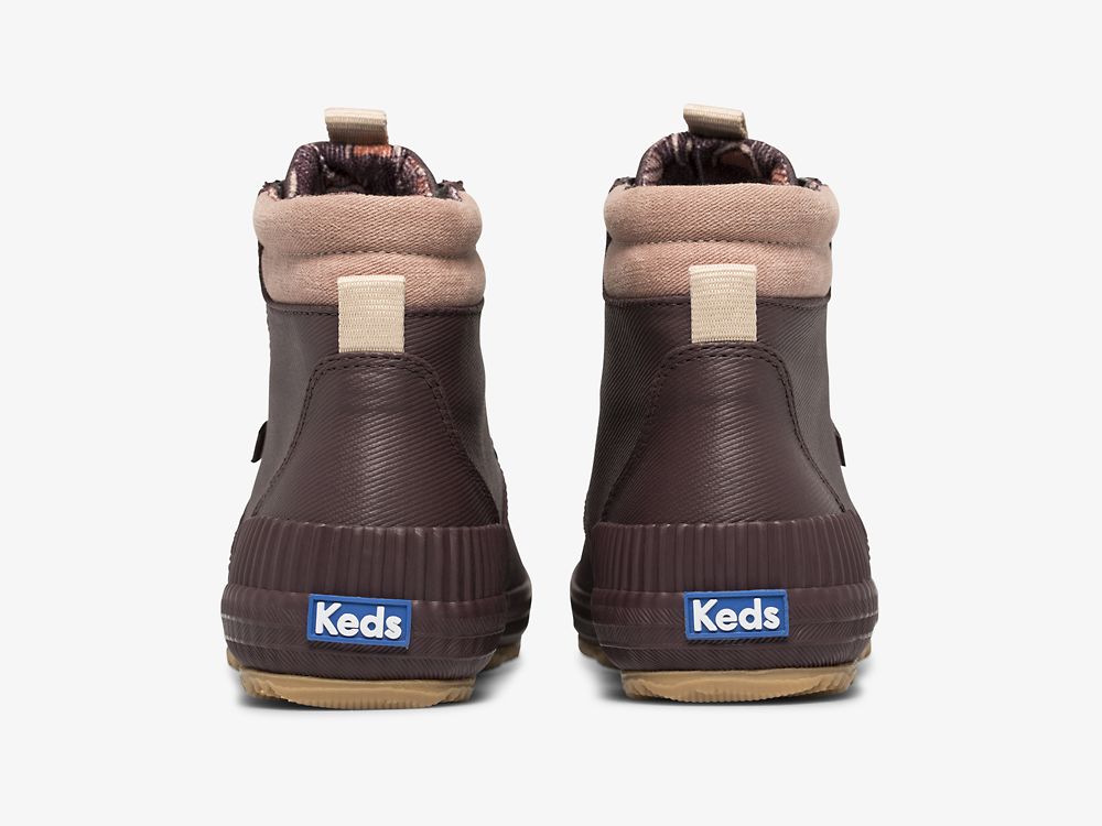 μποτεσ Keds Scout Boot III θαλασσης Resistant Twill γυναικεια μπορντο | GR-13175