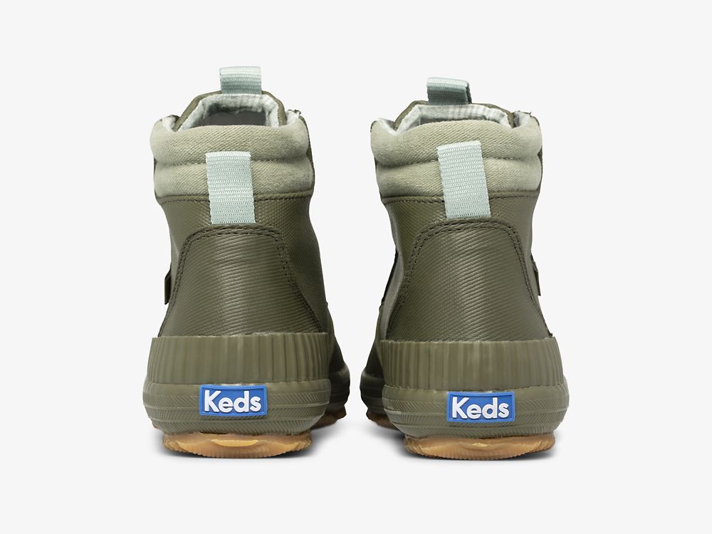 μποτεσ Keds Scout Boot III θαλασσης Resistant Twill γυναικεια Ελιά | GR-28021