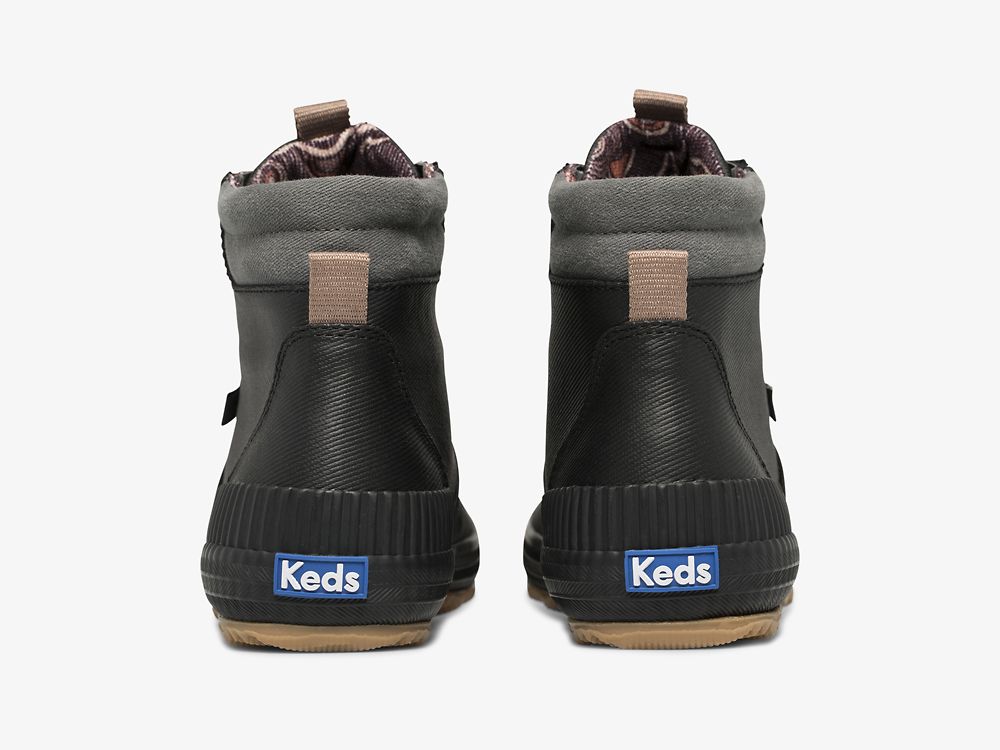 μποτεσ Keds Scout Boot III θαλασσης Resistant Twill γυναικεια μαυρα | GR-97348