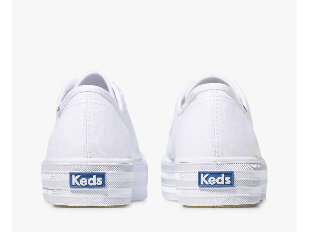 παπουτσια τενις Keds Triple Kick γυναικεια ασπρα | GR-94750