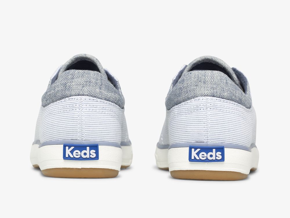 παπουτσιαμεκορδονια Keds Center II Chambray Stripe γυναικεια μπλε | GR-73387