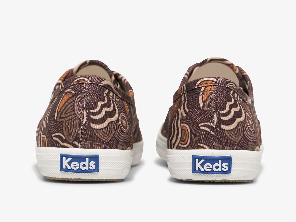 παπουτσιαμεκορδονια Keds Champion Feat. Organic καμβα Ripple γυναικεια μπορντο Πολύχρωμο | GR-69445