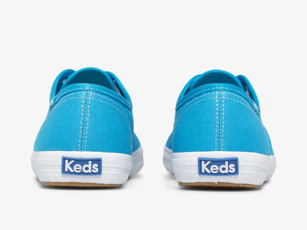 παπουτσιαμεκορδονια Keds Champion καμβα Neon Washable γυναικεια μπλε | GR-87067