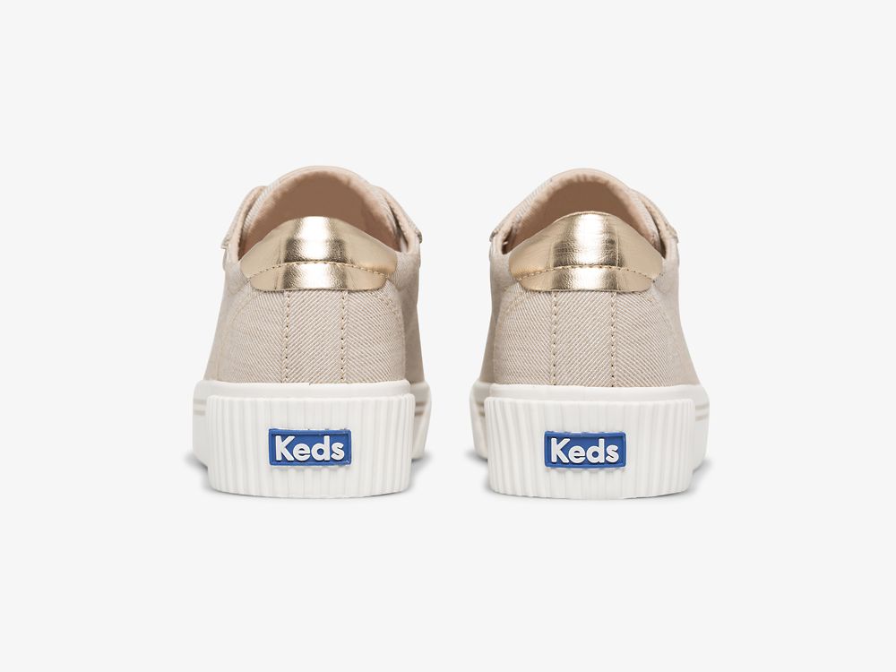 παπουτσιαμεκορδονια Keds Crew Kick Alto Soft Twill γυναικεια καφε | GR-20797