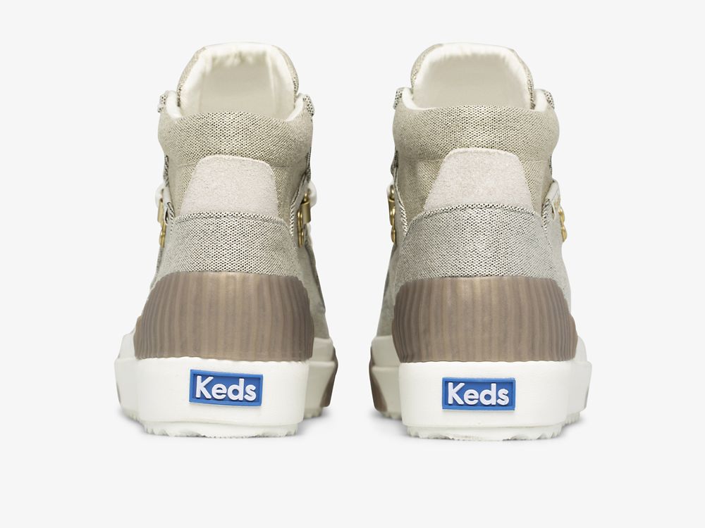 παπουτσιαμεκορδονια Keds Demi TRX Mid Metallic καμβα γυναικεια χαλκός | GR-64747