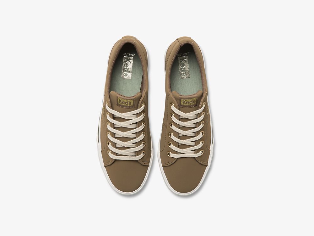 παπουτσιαμεκορδονια Keds Jump Kick Duo Vegan Soft Buck γυναικεια καφε | GR-16111