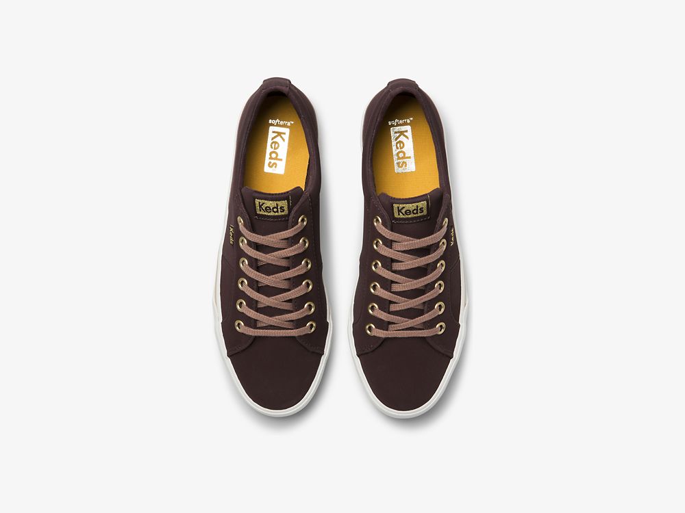 παπουτσιαμεκορδονια Keds Jump Kick Duo Vegan Soft Buck γυναικεια μπορντο | GR-71041