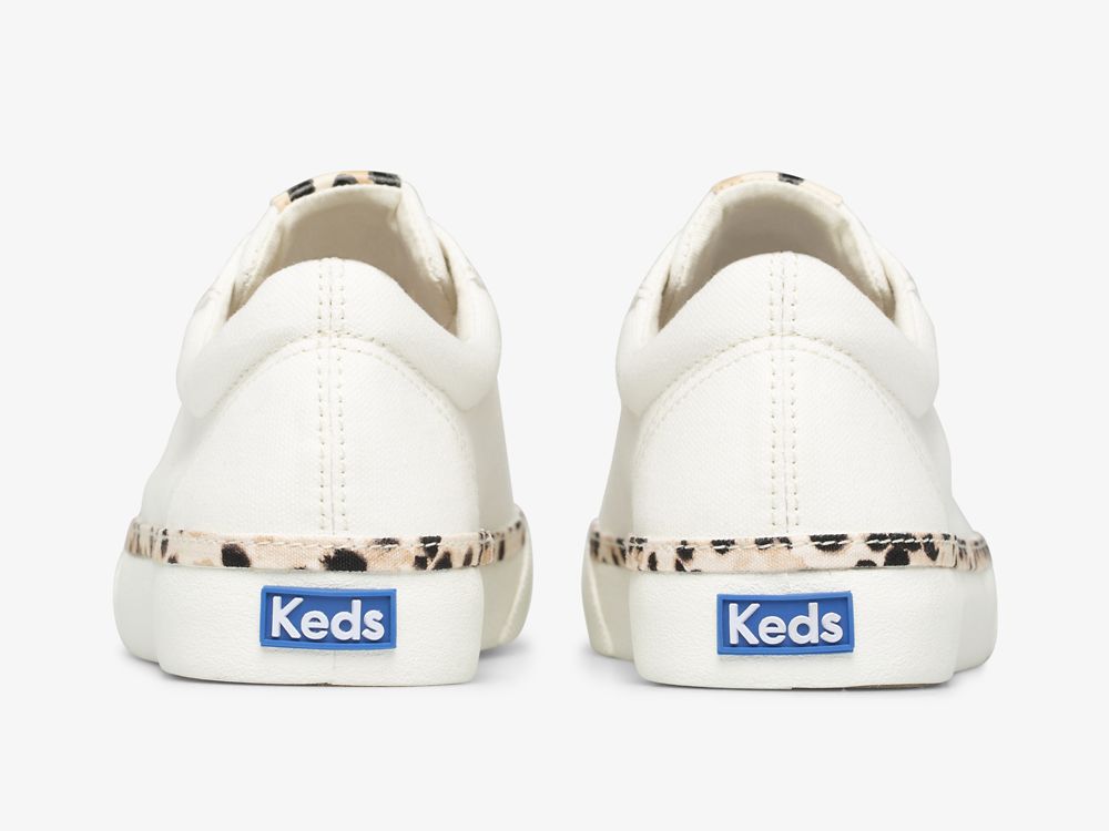 παπουτσιαμεκορδονια Keds Jump Kick Leopard Pop καμβα γυναικεια κρέμα | GR-67971