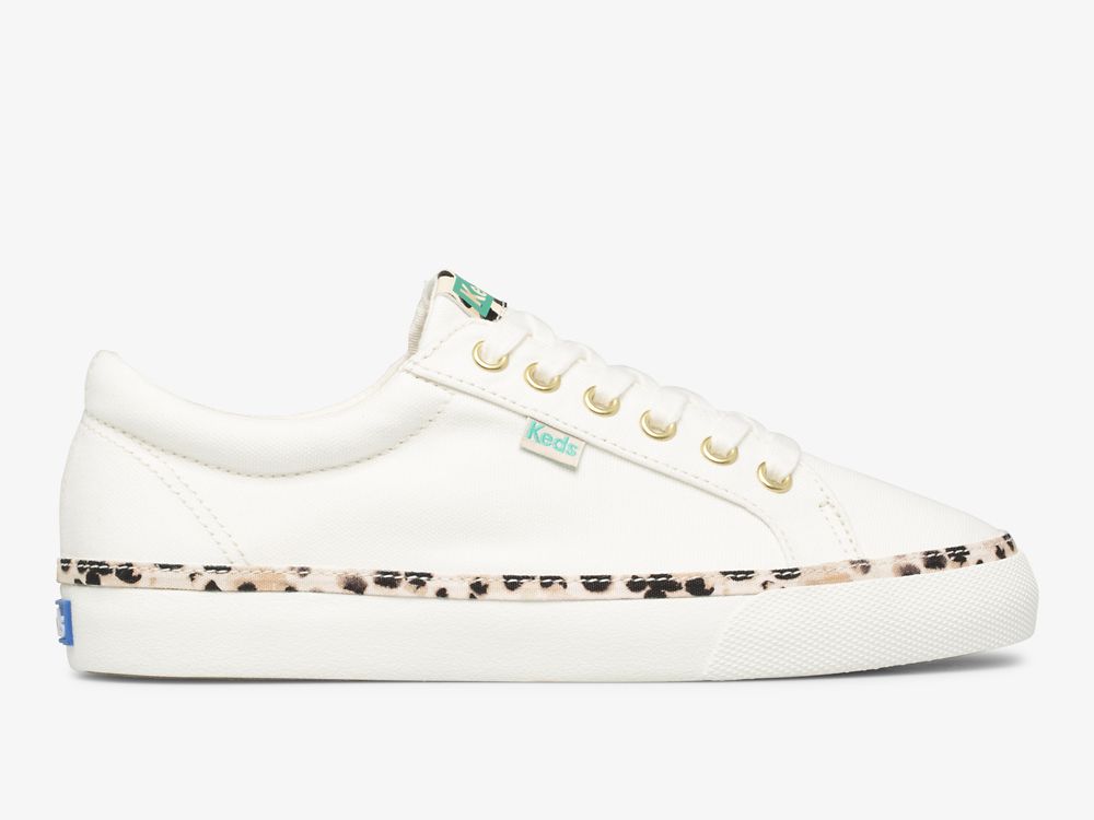 παπουτσιαμεκορδονια Keds Jump Kick Leopard Pop καμβα γυναικεια κρέμα | GR-67971