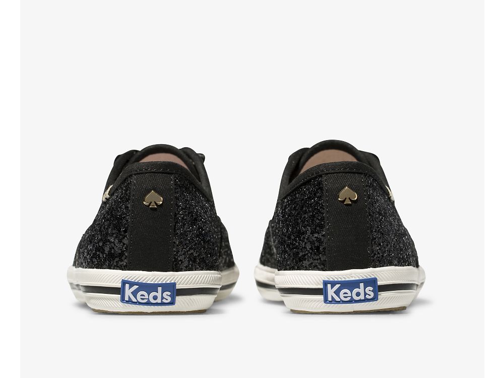 παπουτσιαμεκορδονια Keds Kate Spade New York Champion Glitter γυναικεια μαυρα | GR-32858