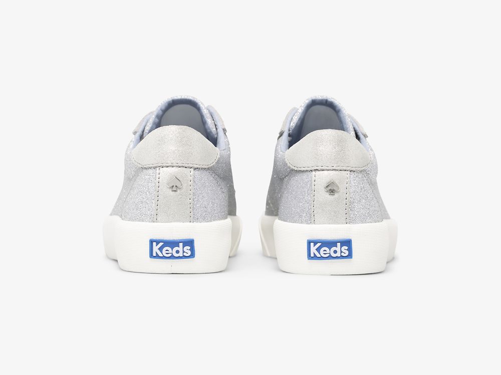 παπουτσιαμεκορδονια Keds Kate Spade New York Crew Kick 75 Mixed Media γυναικεια ασημι | GR-49884