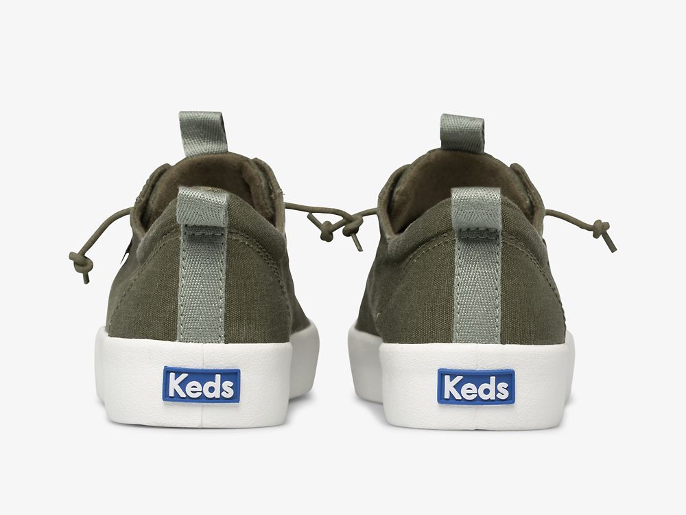 παπουτσιαμεκορδονια Keds Kickback Washable Feat. Organic βαμβακερα γυναικεια Ελιά | GR-10611