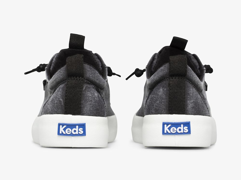 παπουτσιαμεκορδονια Keds Kickback καμβα Washable γυναικεια μαυρα | GR-49607