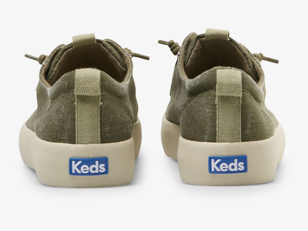 παπουτσιαμεκορδονια Keds Kickback καμβα Washable γυναικεια Ελιά | GR-51351